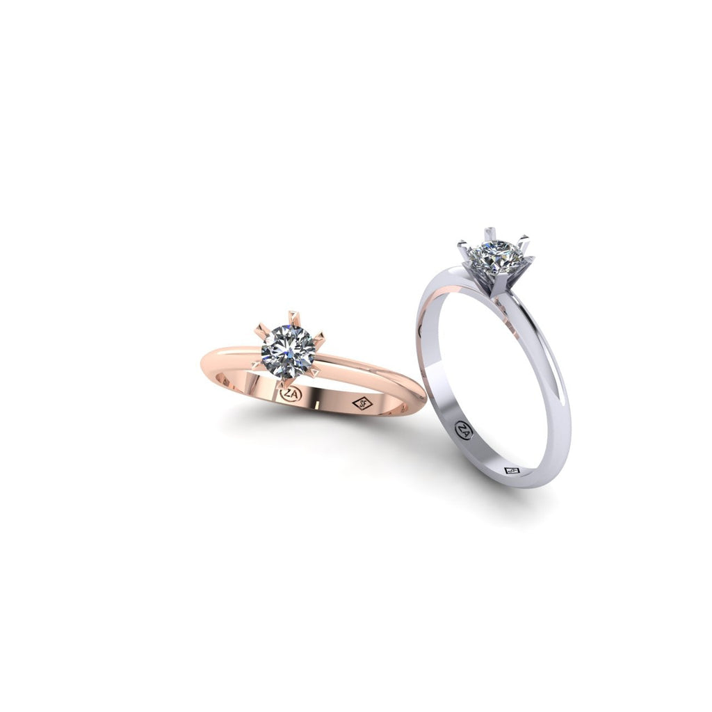 SF 9575 Classic Solitaire Ring-Sivana Diamonds