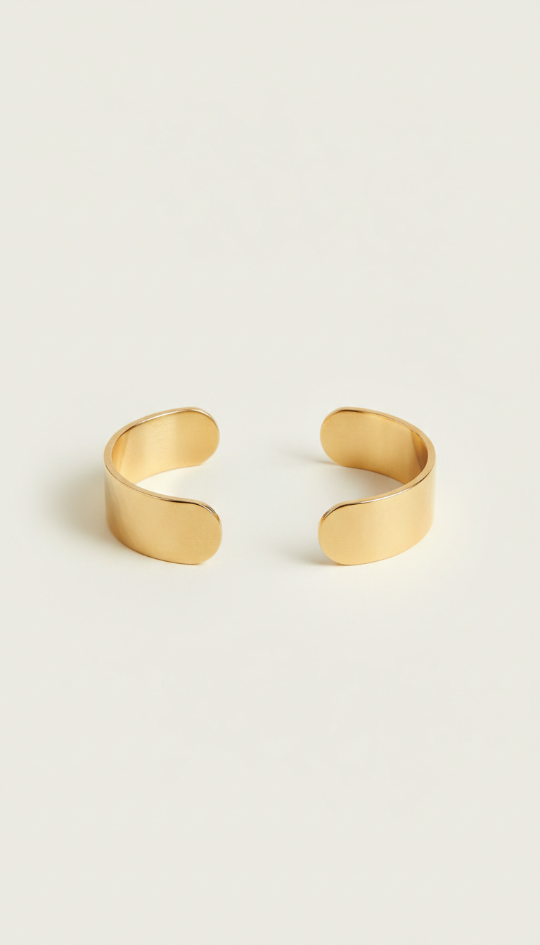 Vermeil Gold Open Cuff Bracelet