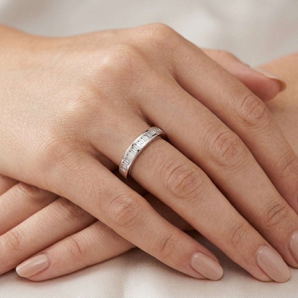 Channel-Set Baguette Diamond Ring