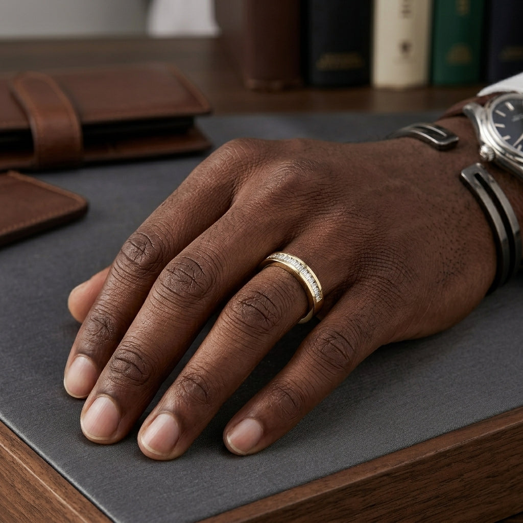 Channel-Set Baguette Diamond Ring