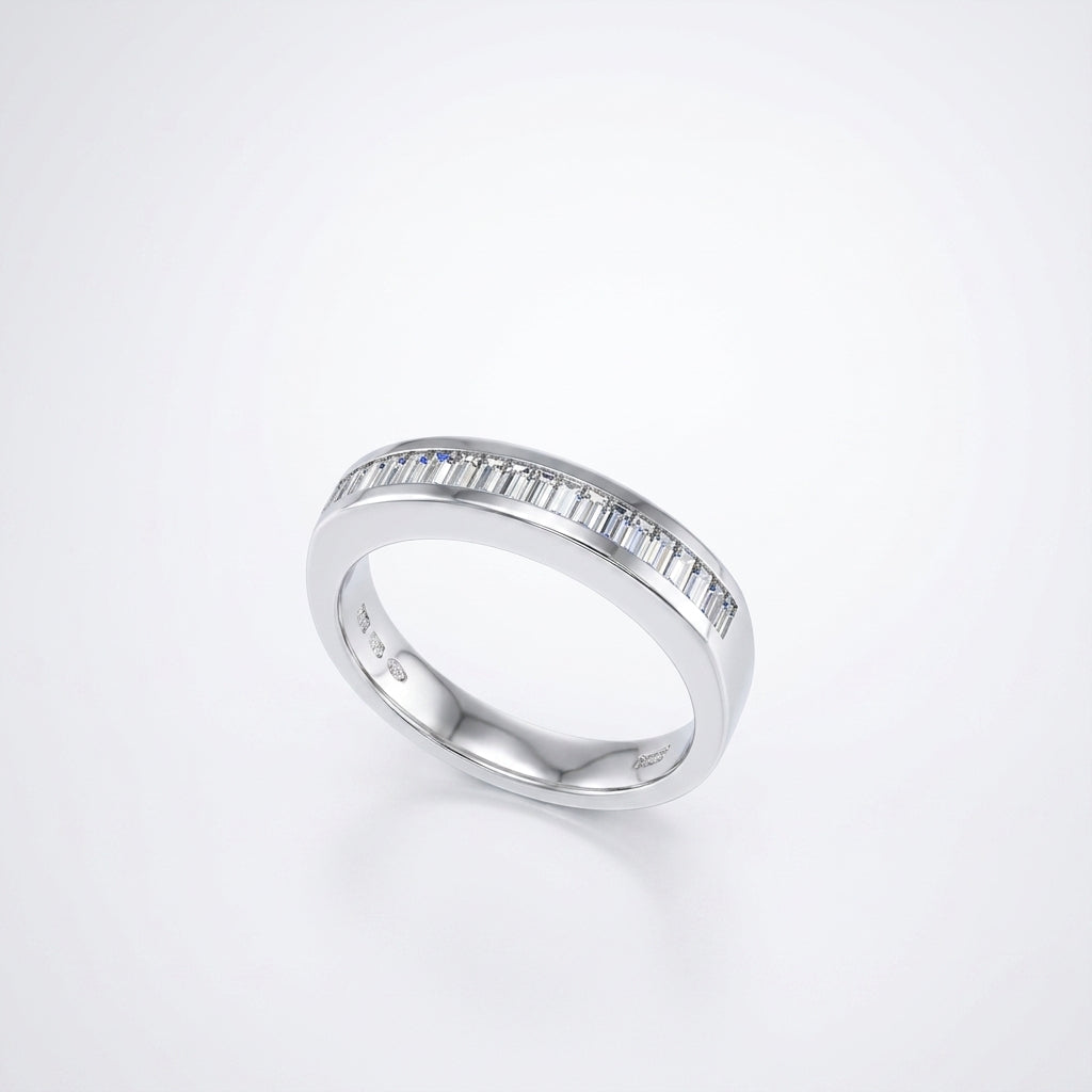 Channel-Set Baguette Diamond Ring
