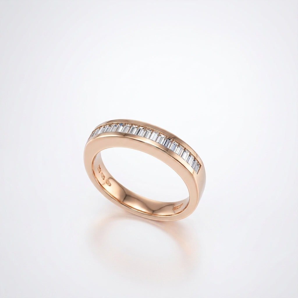 Channel-Set Baguette Diamond Ring