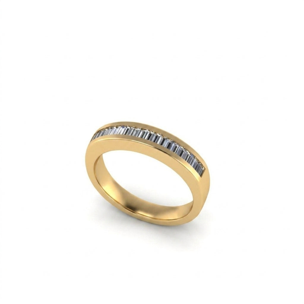 Channel-Set Baguette Diamond Ring