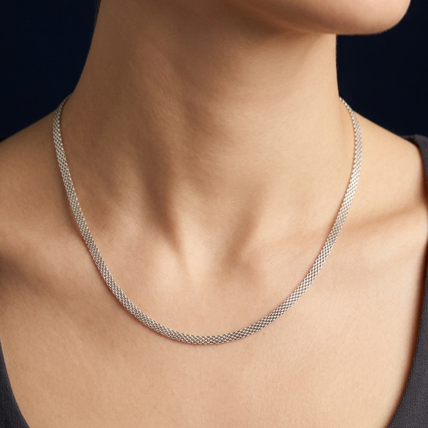 Flat Mesh Link Chain