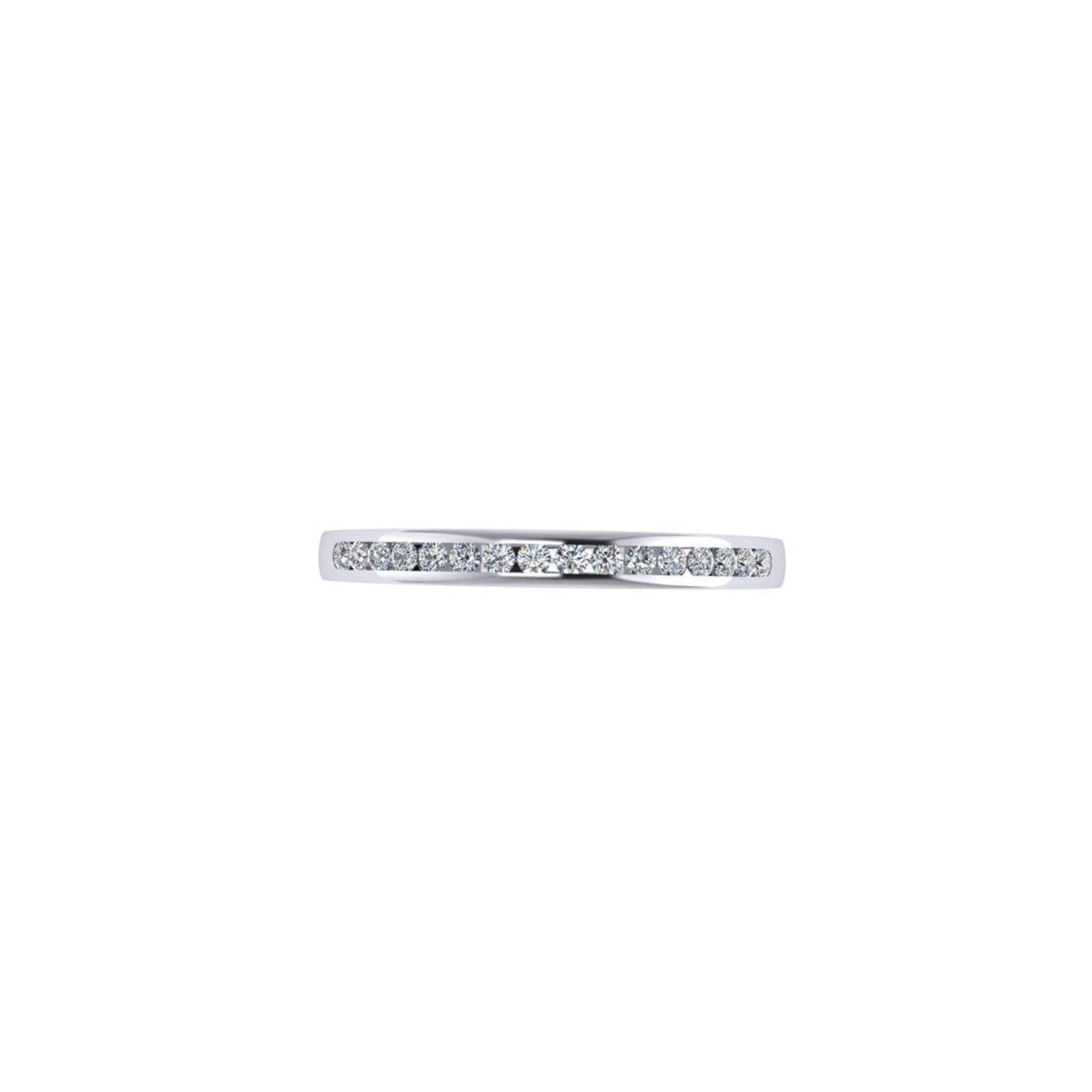 Channel-Set Half Eternity Band