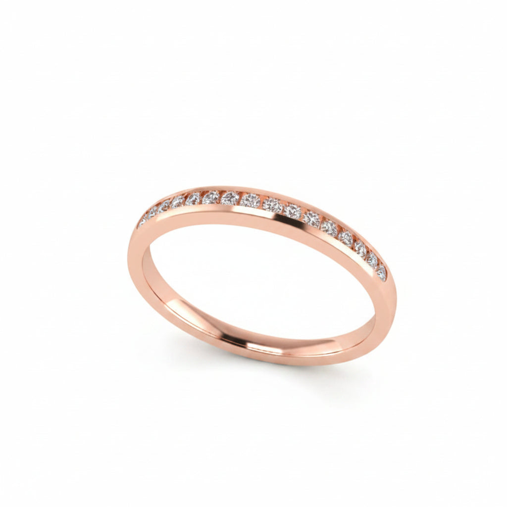 Channel-Set Half Eternity Band