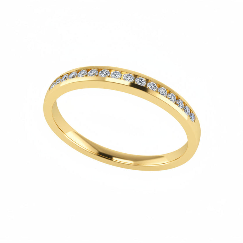 Channel-Set Half Eternity Band