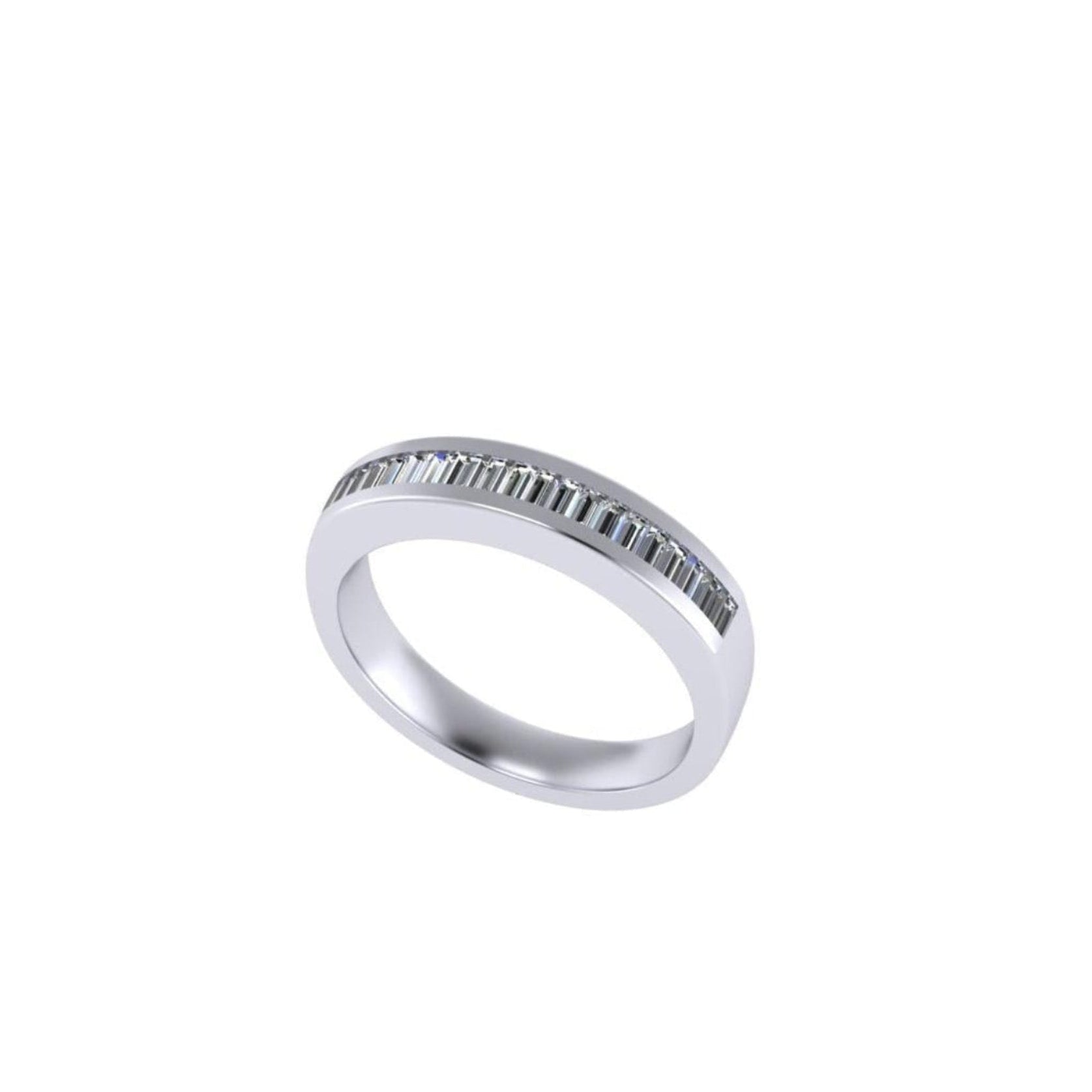Channel-Set Baguette Diamond Ring