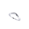 V-Shaped Contour Wedding Band