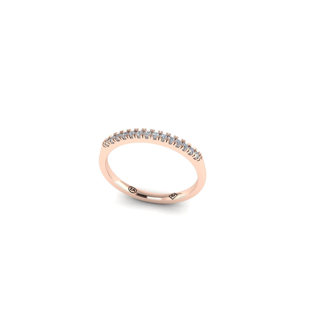 Delicate Half-Eternity Wedding Band --eb --sb