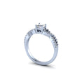 Twisted Split Shank Engagement Ring