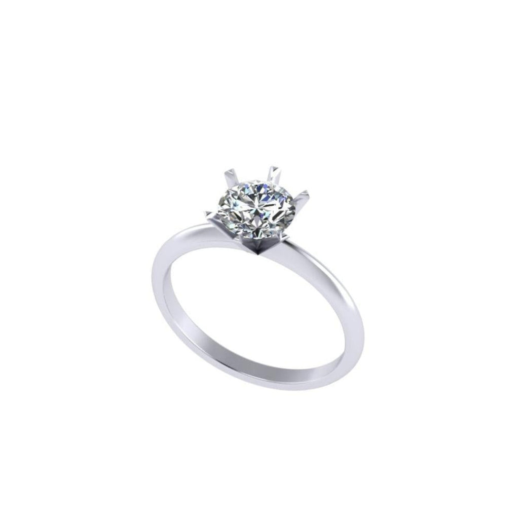 Knife Edge Shank Solitaire
