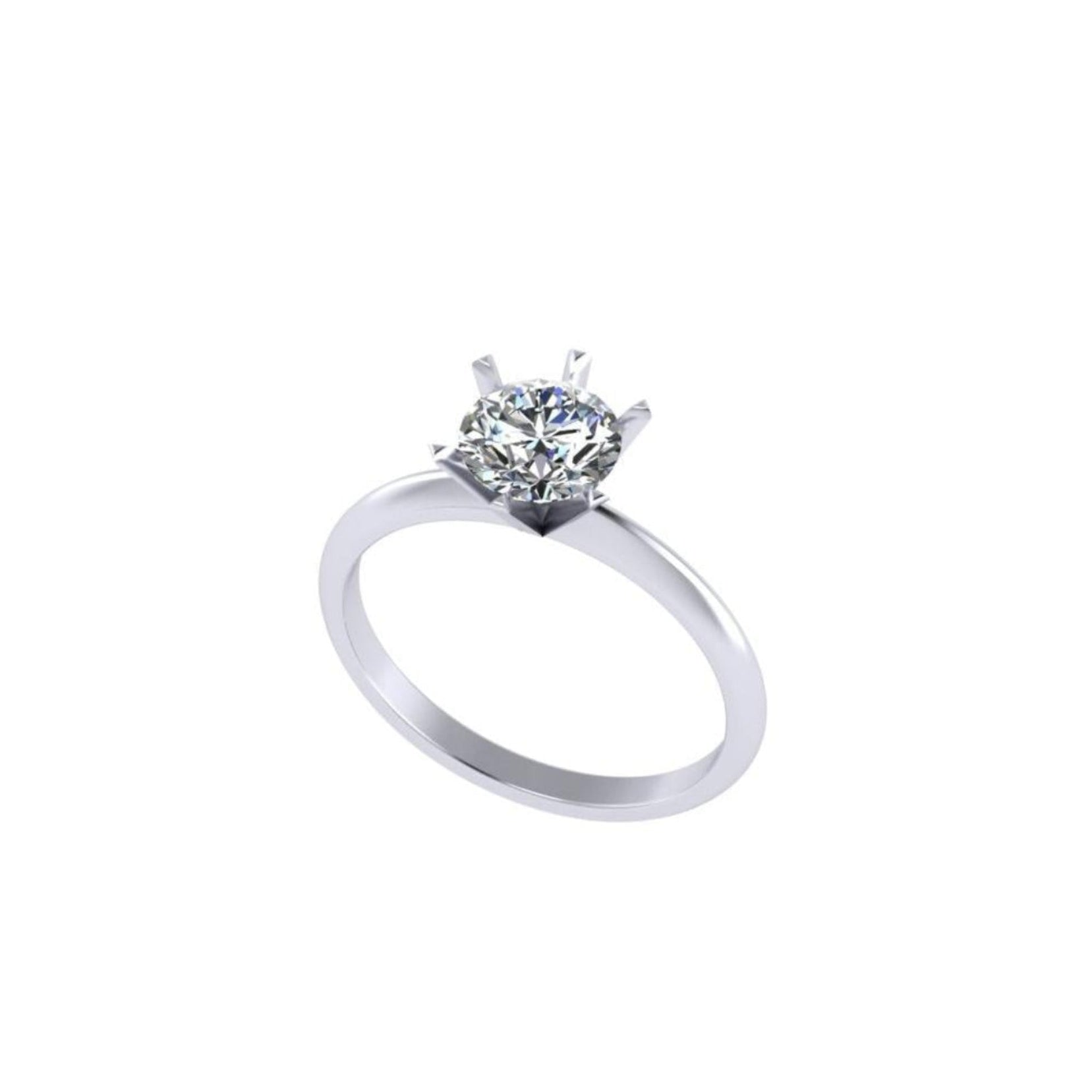 Knife Edge Shank Solitaire