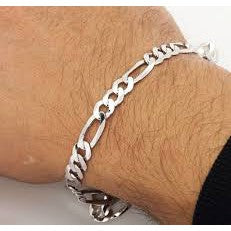 Sterling Silver Figaro Bracelet