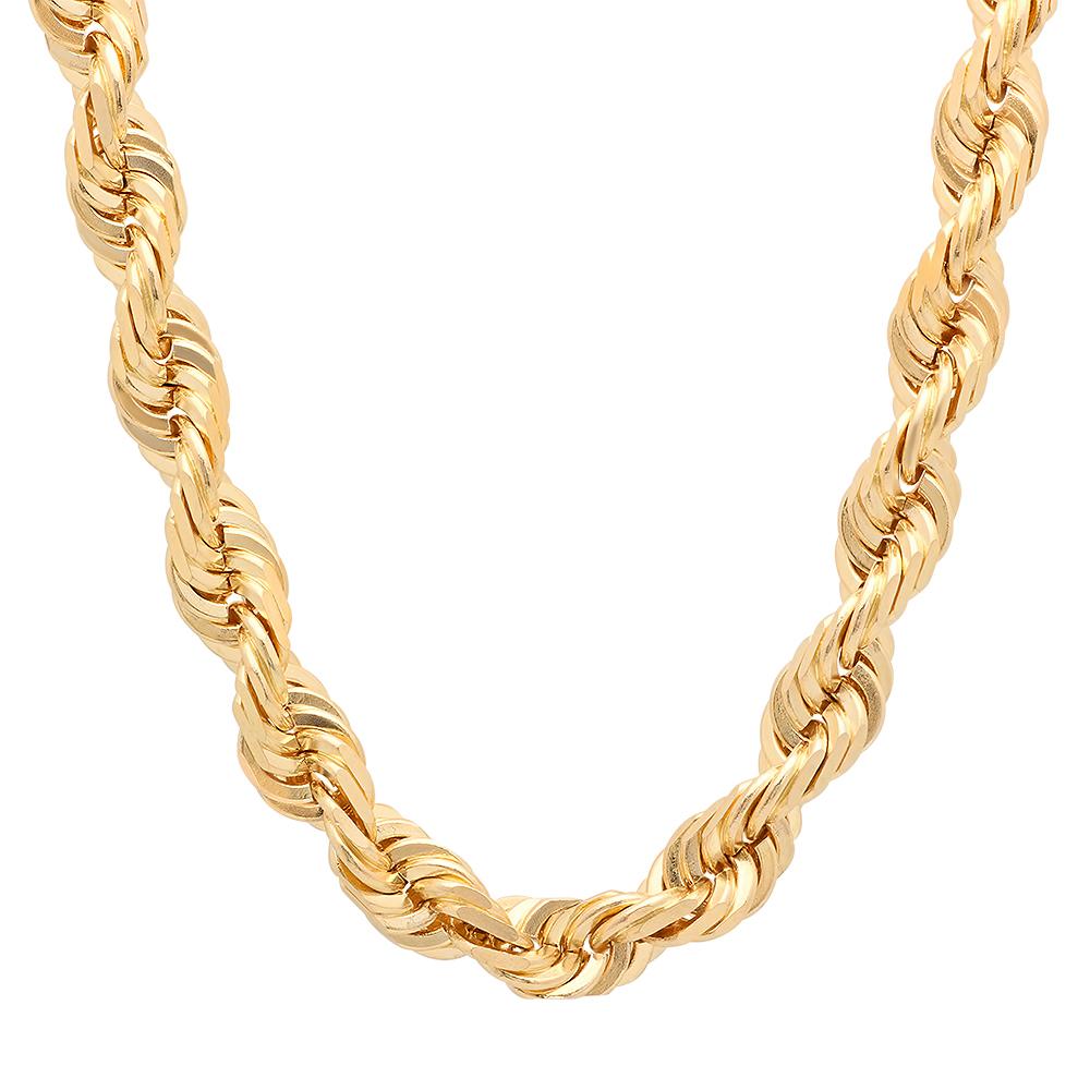 Gold Filled 10mm Rope Necklace-Sivana Diamonds