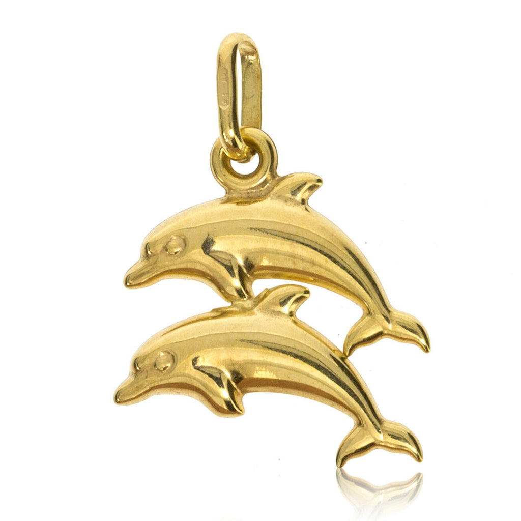 Yellow Gold Double Dolphin-Sivana Diamonds