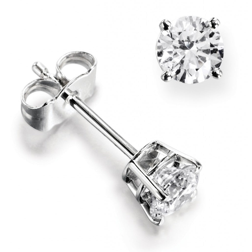 Four Claw Diamond Studs 0.60ct-Sivana Diamonds