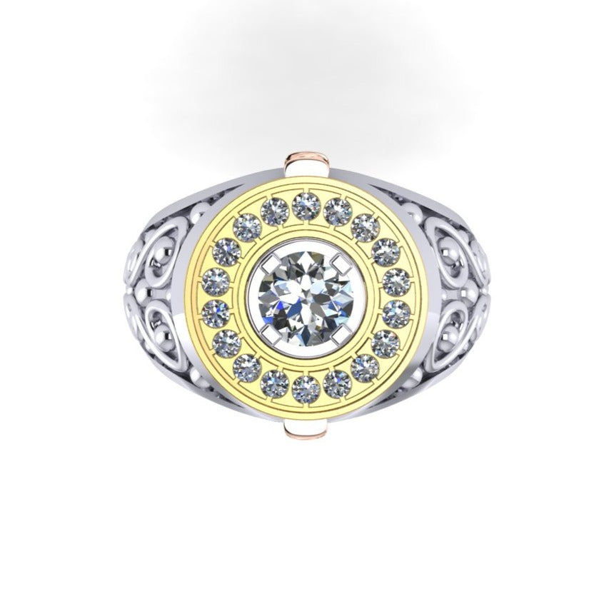 Otzar Celtic Pattern Ring-Sivana Diamonds