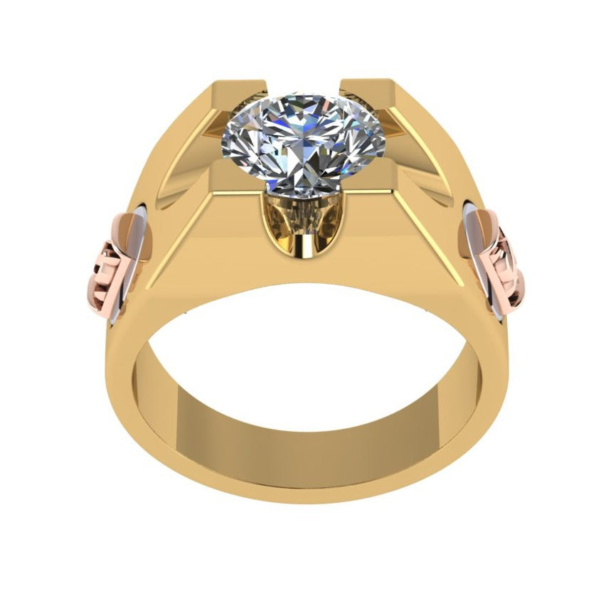 Otzar Geometric Diamond Ring-Sivana Diamonds