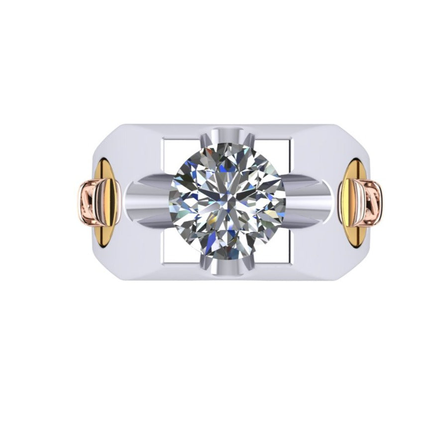 Otzar Geometric Diamond Ring-Sivana Diamonds