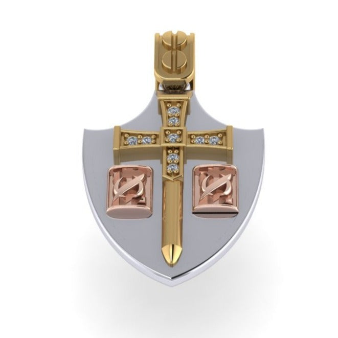 OTZAR Diamond Shield Pendant-Sivana Diamonds