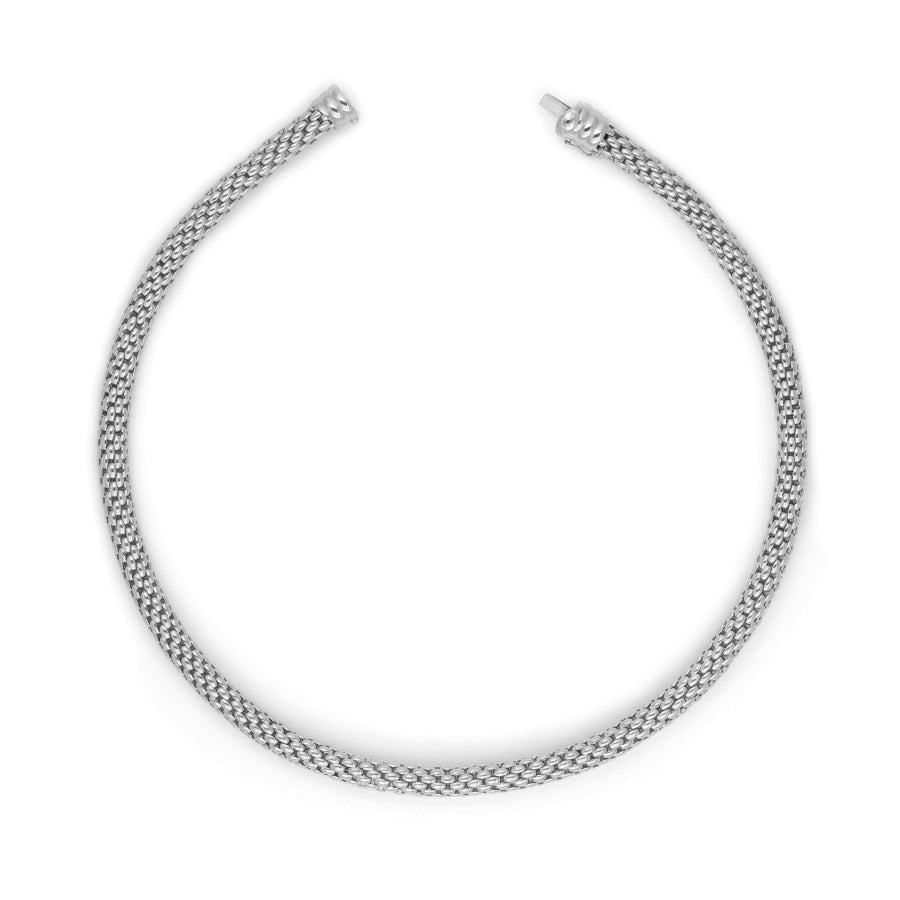 18ct White Gold Fope Chain (55cm)-Sivana Diamonds