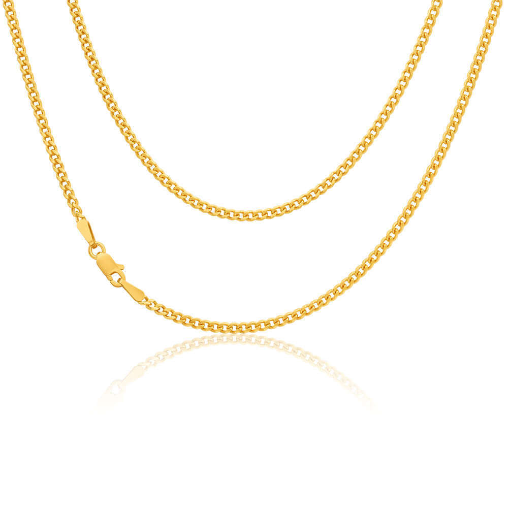 Gold Filled Long Fine Curb Neck Chain-Sivana Diamonds