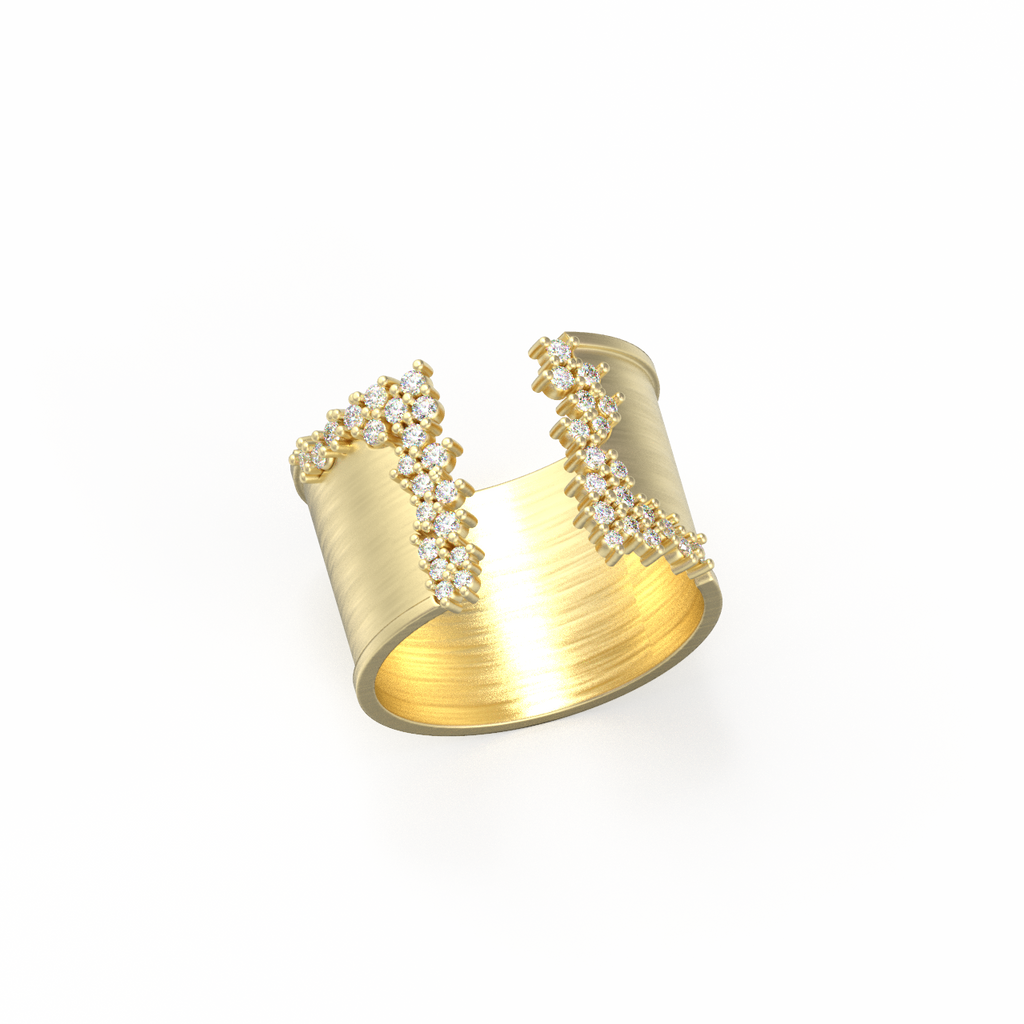 Diamond Cuff Ring