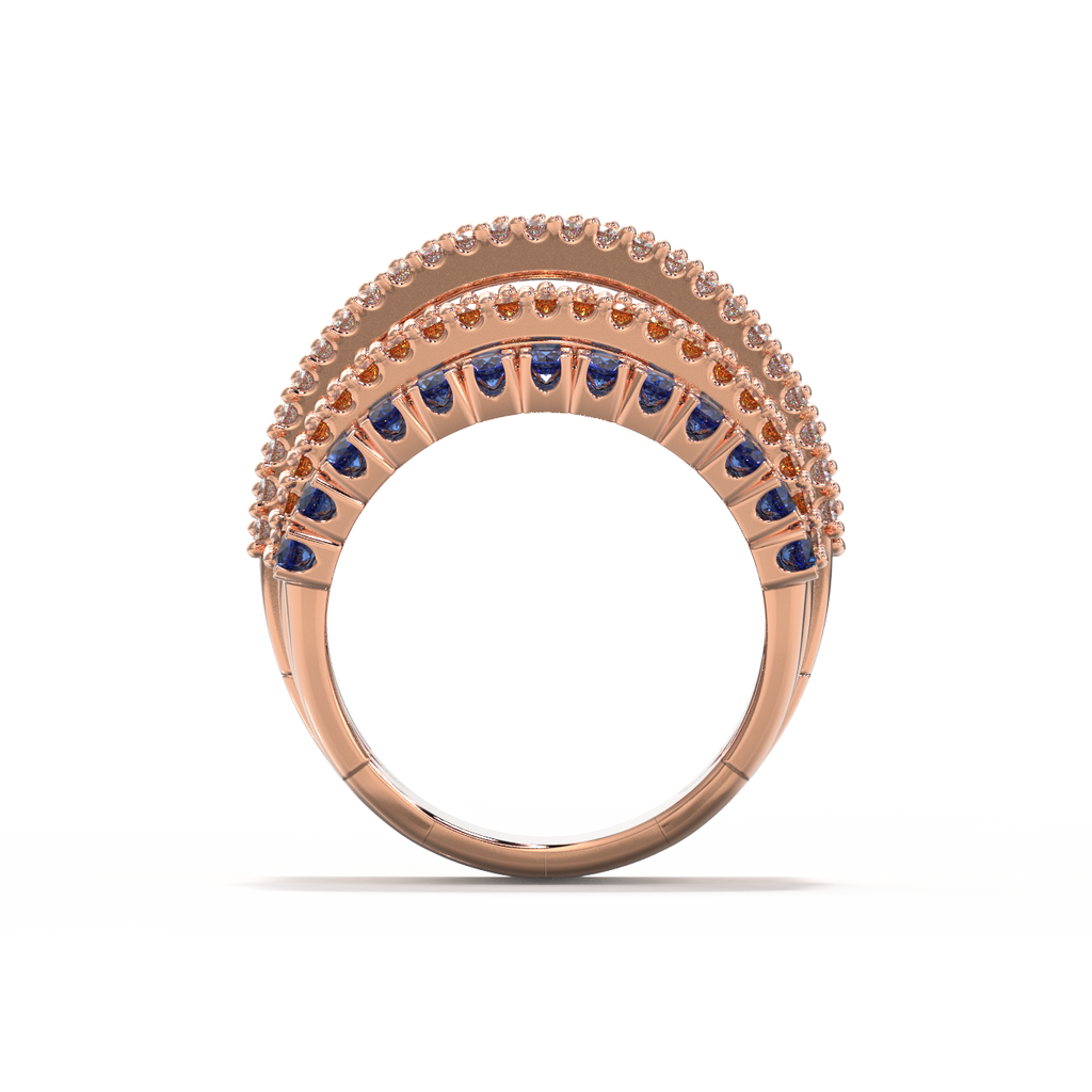Multiband Faux Stack Dress Ring