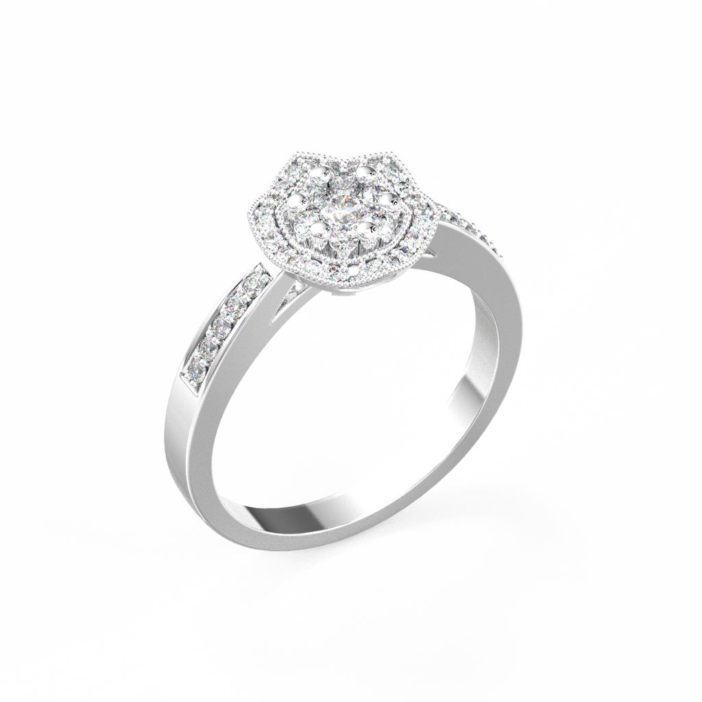 Floral Cluster Diamond Ring (SF15019)
