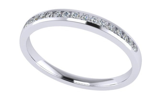 Channel Set Diamond Eternity Ring-Sivana Diamonds