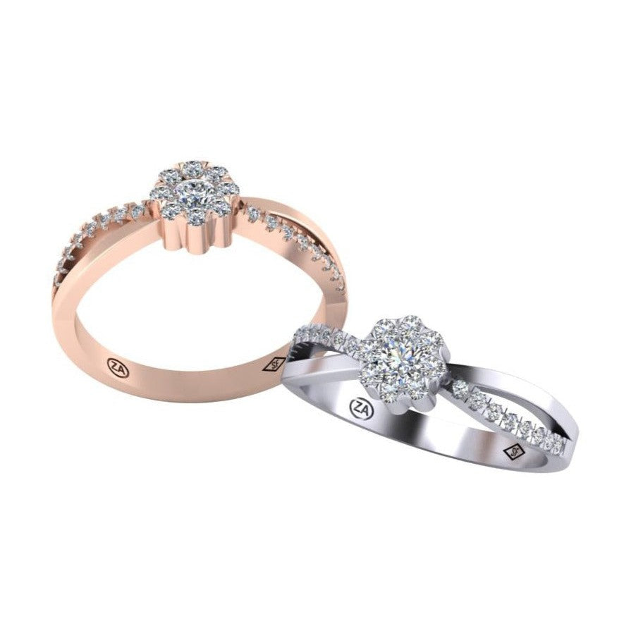 Delicate Floral Ring-Sivana Diamonds