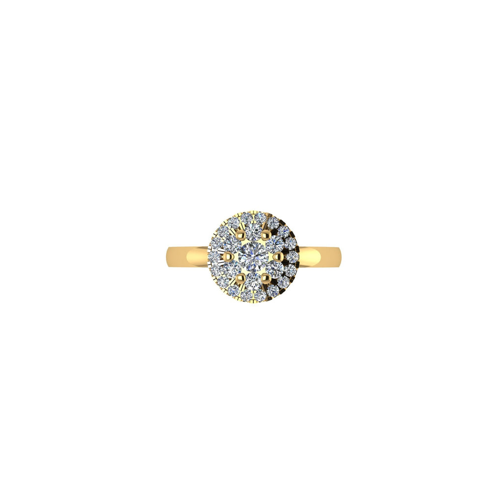Cluster Engagement Ring - F (SF 15018)-Sivana Diamonds