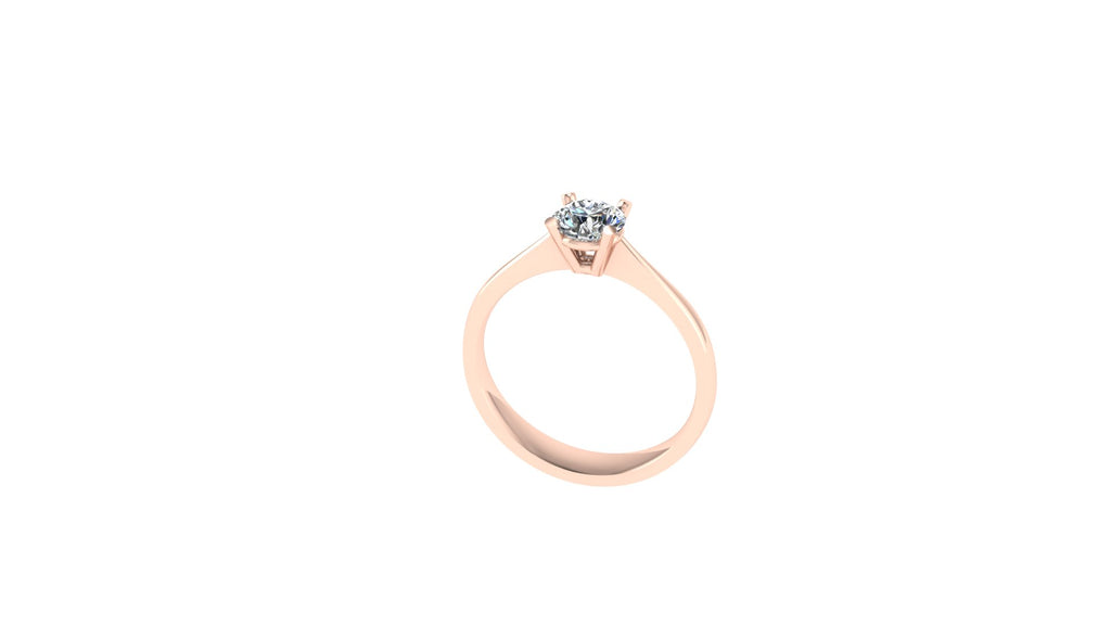 CLASSIC FOUR CLAW SOLATAIRE ENGAGEMENT RING-Sivana Diamonds