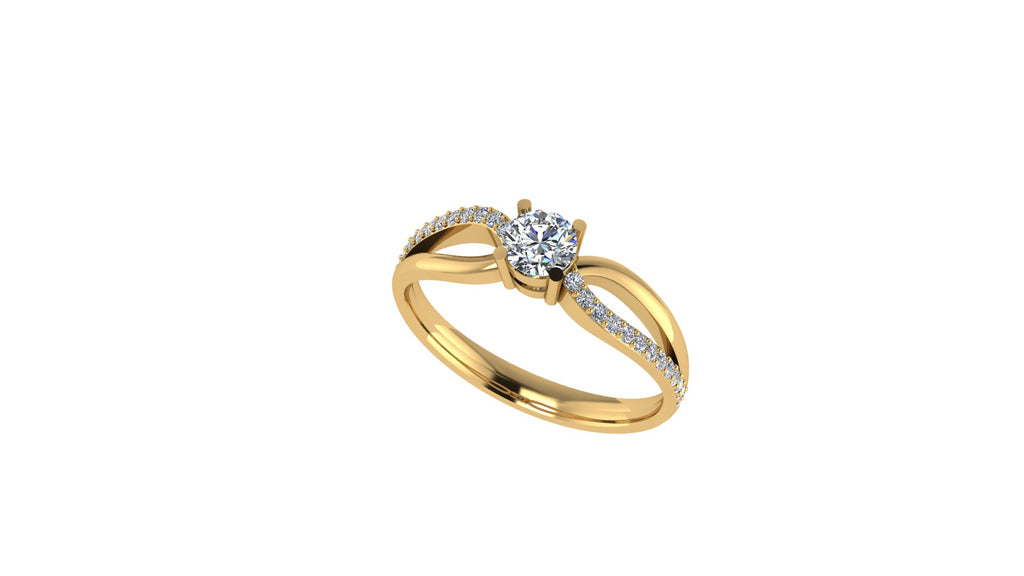 DIAMOND INFINITY STYLE ENGAGEMENT RING-Sivana Diamonds