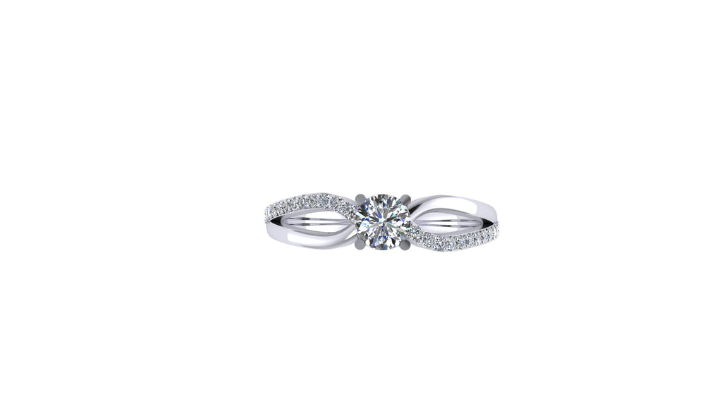DIAMOND INFINITY STYLE ENGAGEMENT RING-Sivana Diamonds