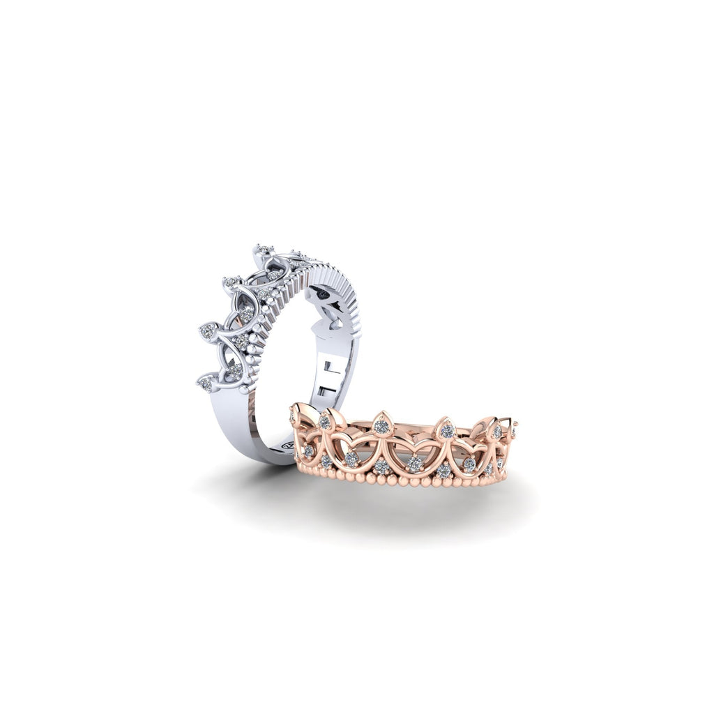 Crown Dress Ring - SE (SF 15995)-Sivana Diamonds