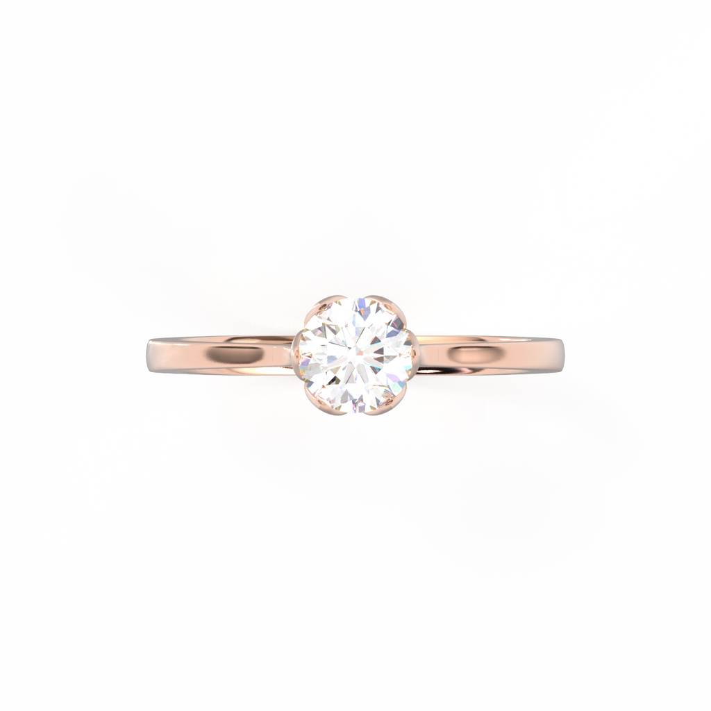 Classic Starflower Solitaire Ring (SF16072)