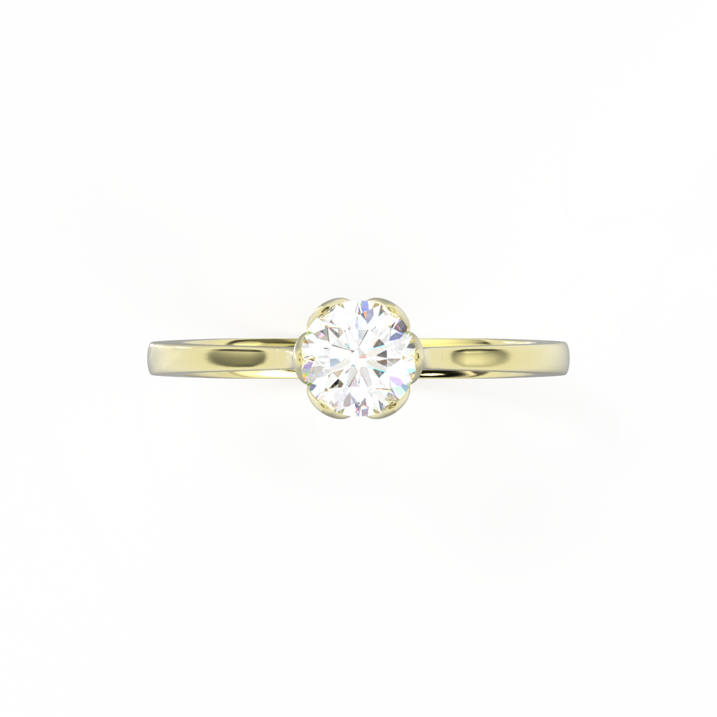 Classic Starflower Solitaire Ring (SF16072)