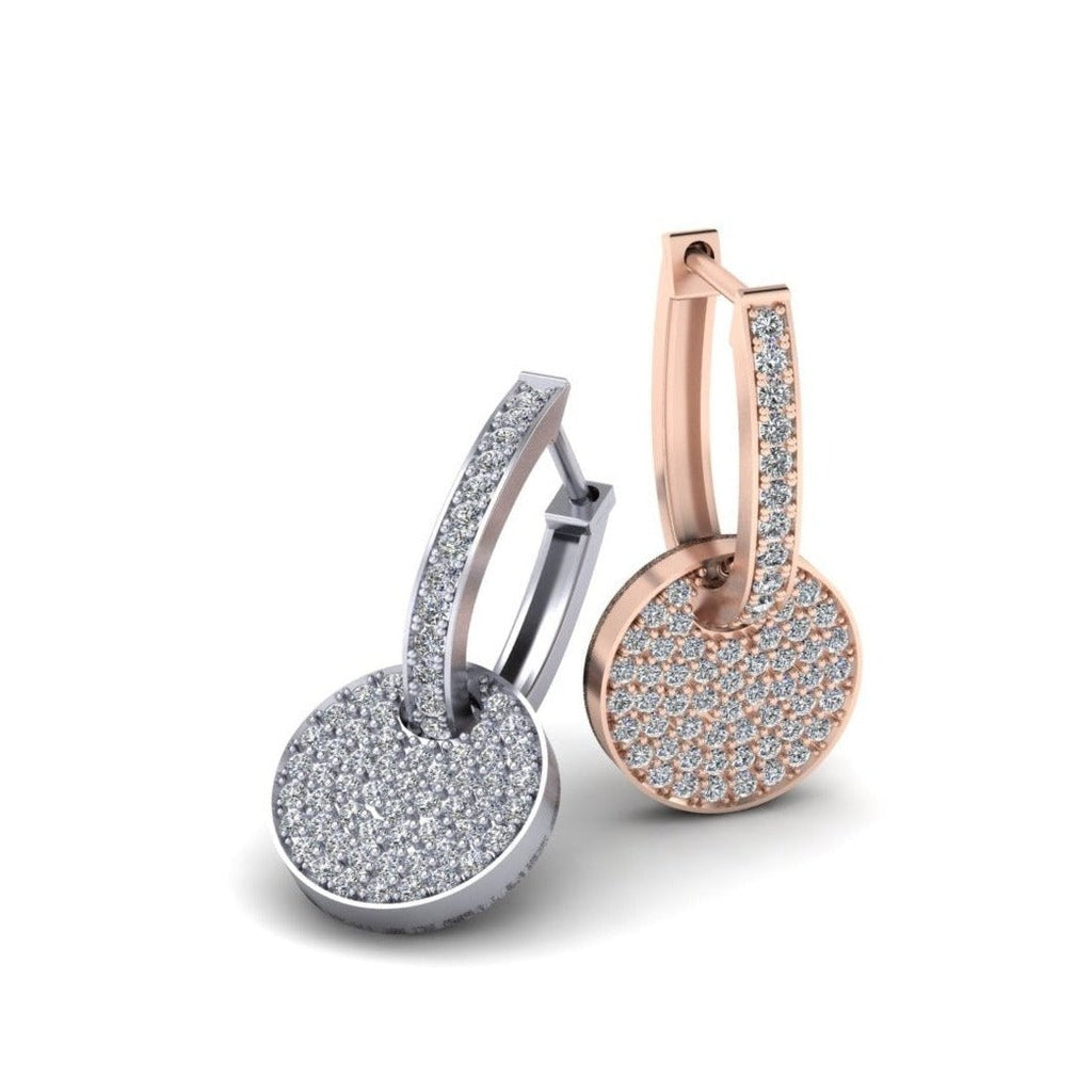Cluster Huggie Earrings-Sivana Diamonds