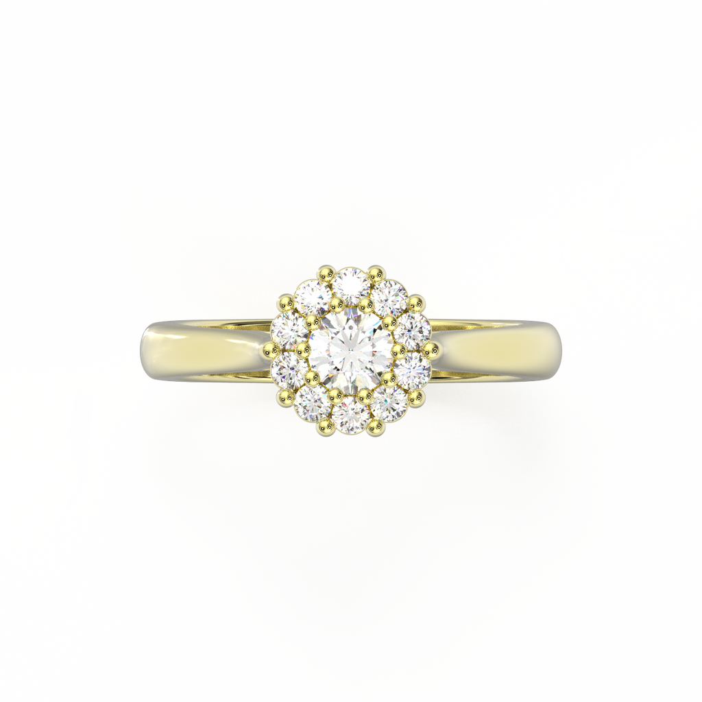 Protea Cluster Solitaire Dress Ring [SF16904]