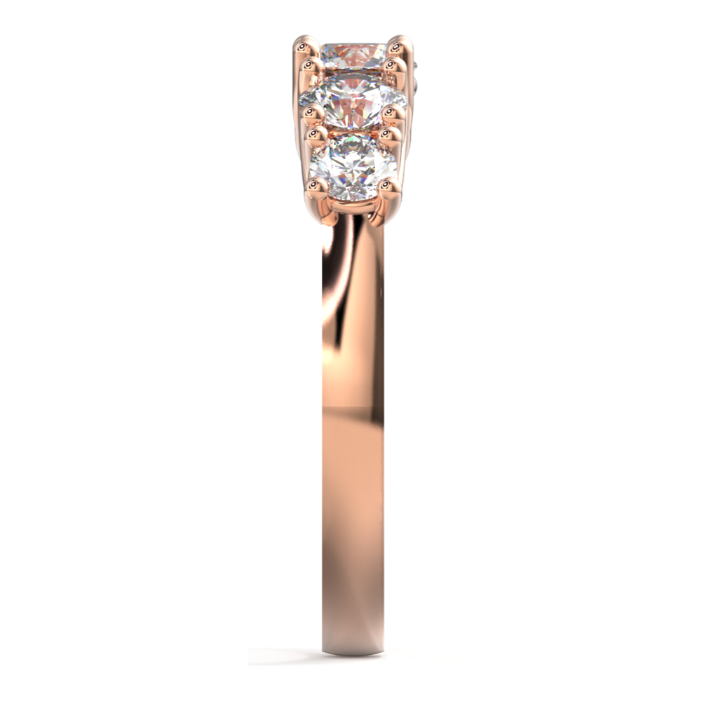 5-STONE DIAMOND GOLD RING-Sivana Diamonds