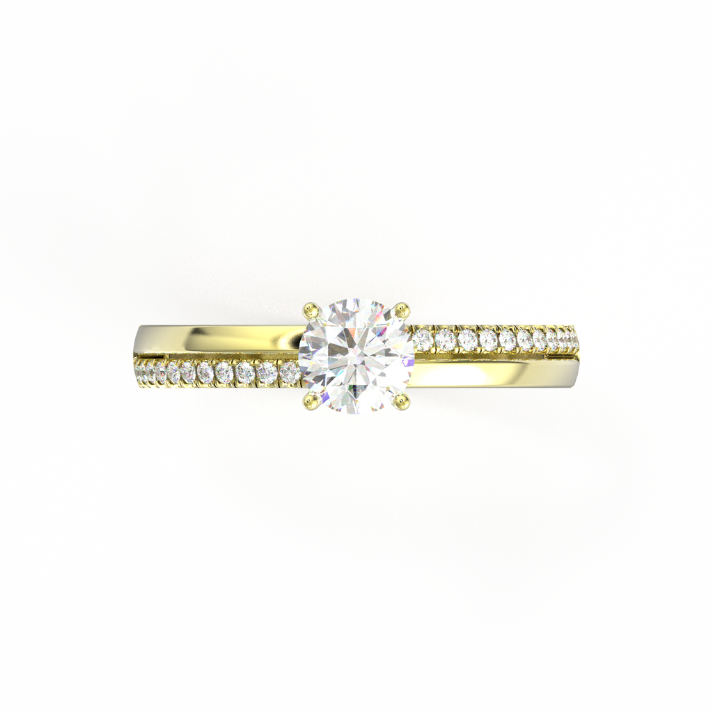Stunning Sidestone Dress Ring-Sivana Diamonds