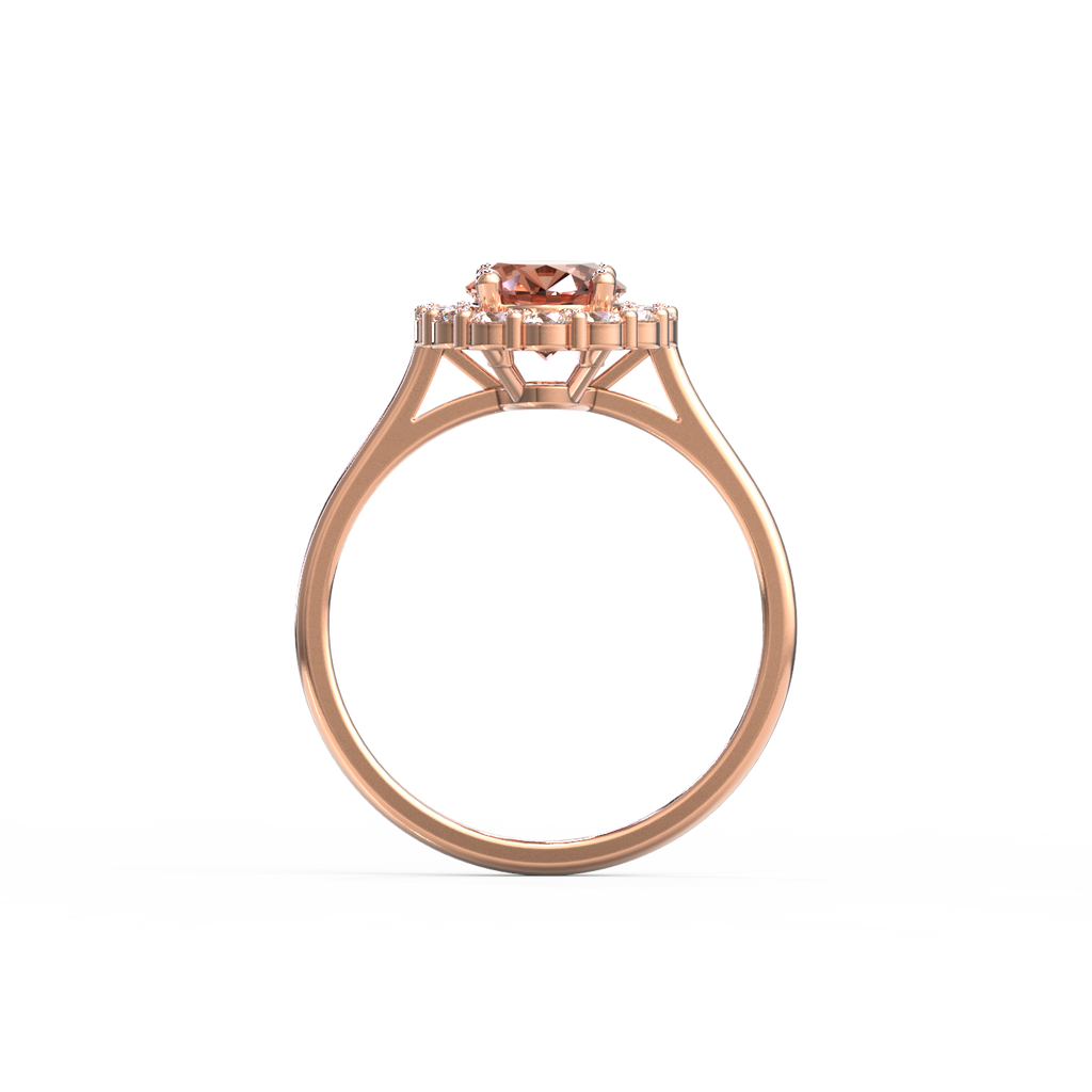 Oval Halo Dress Ring-Sivana Diamonds