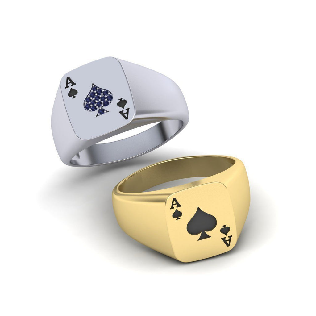 Otzar Ace of Spades Ring-Sivana Diamonds
