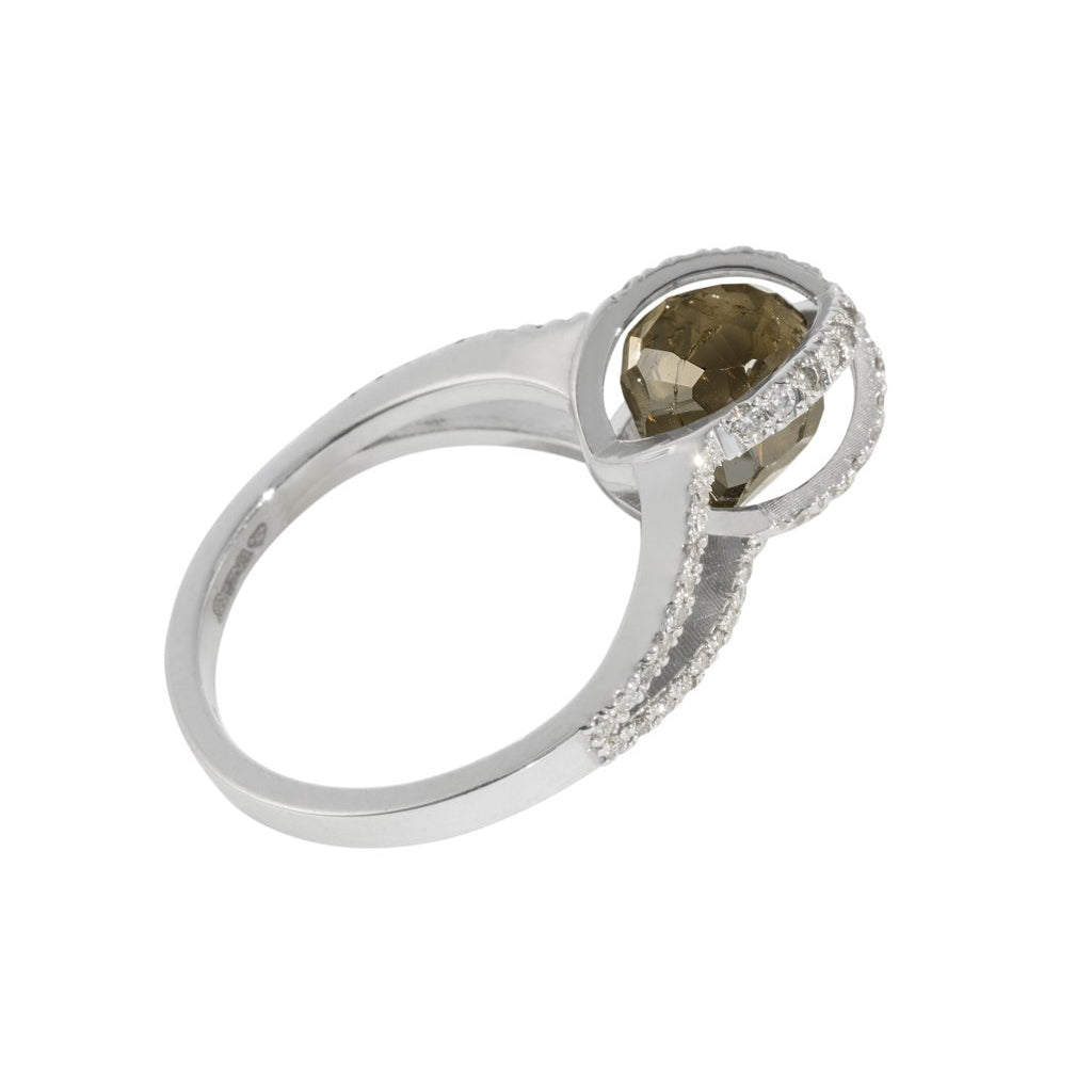 White Gold Cage Ring-Sivana Diamonds