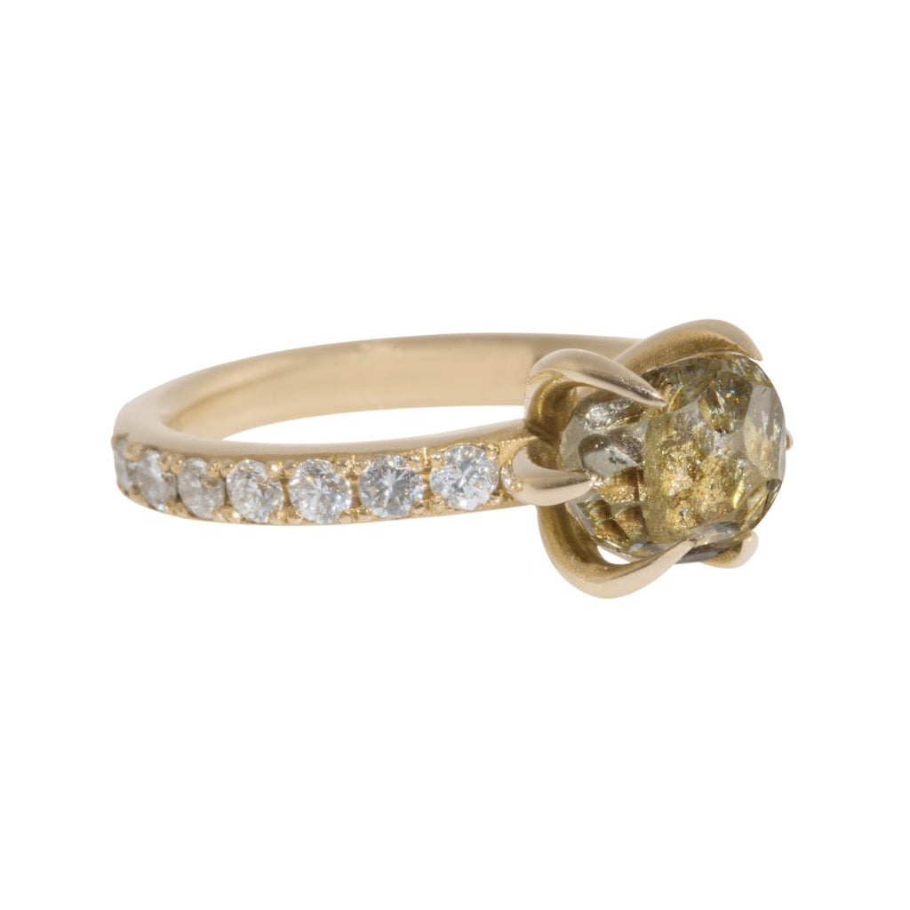 Rose Gold Six Claw Ring-Sivana Diamonds