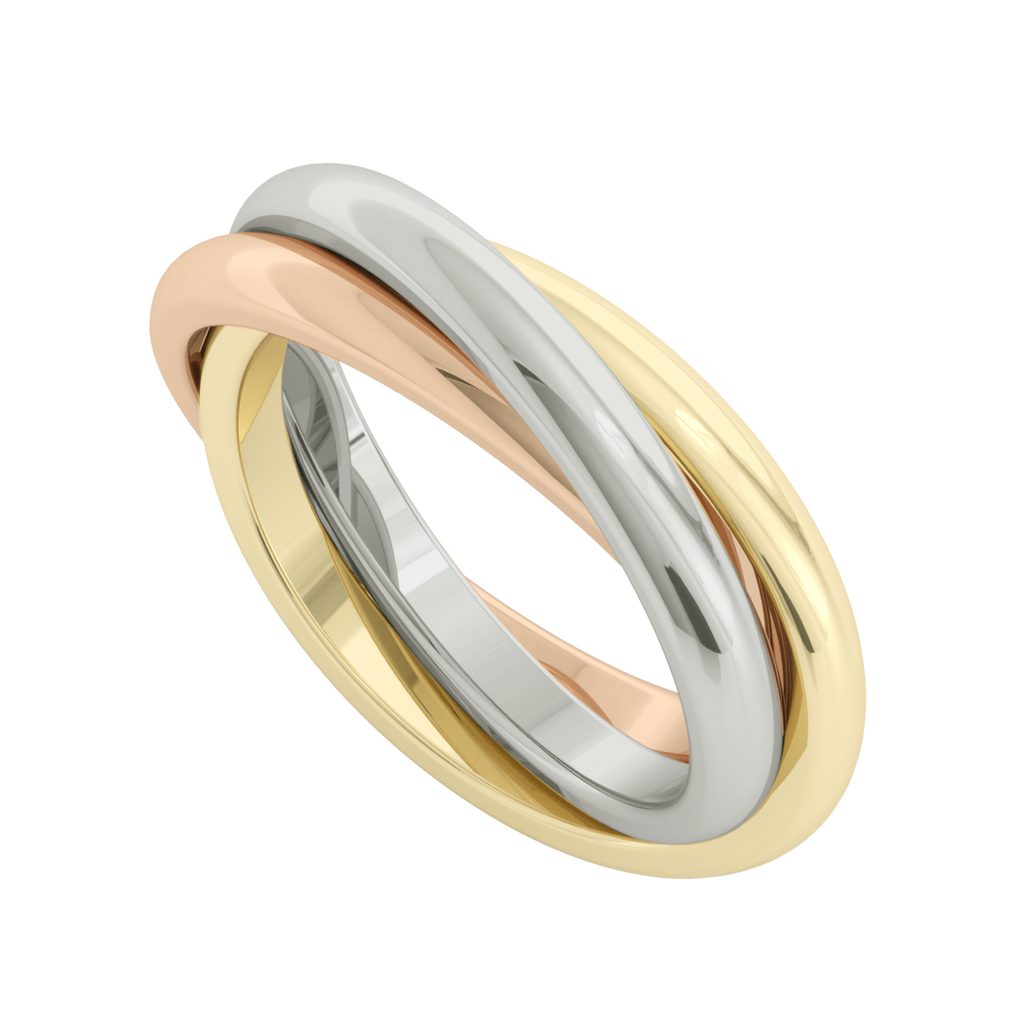 Interlocking Russian Wedding Band Sivana Diamonds