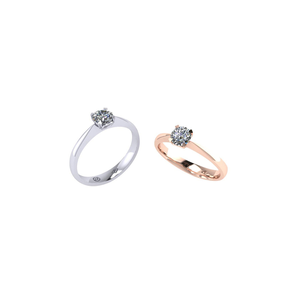 Heart Inspired Solitaire Ring-Sivana Diamonds