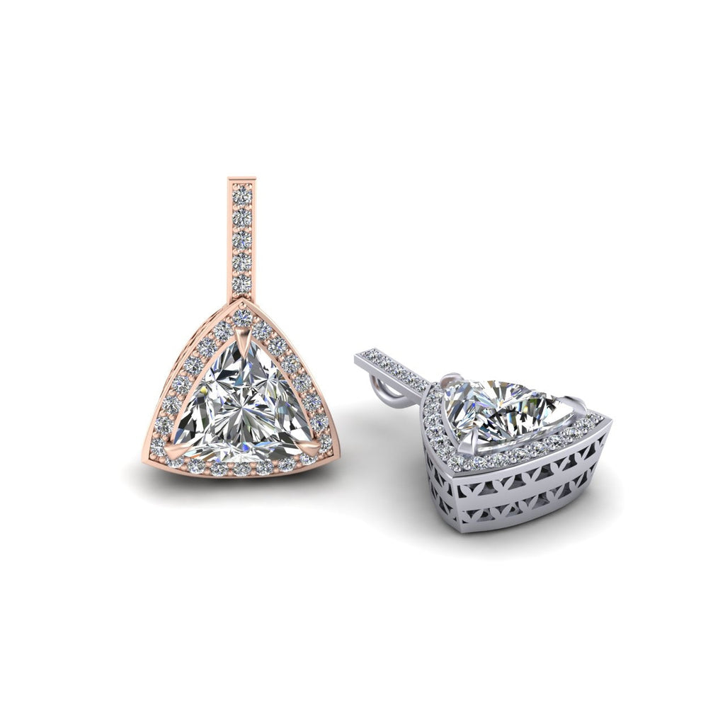 Diamond Trillion Pendant (HEJ) (SF 15696)-Sivana Diamonds